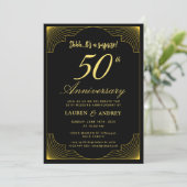 Invitation Surprise 50e anniversaire de mariage (Debout devant)
