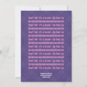 Invitation SURPRISE 50e anniversaire Moderne Purple Pink G351 (Dos)