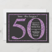 Invitation surprise 50e anniversaire Parties scint (Devant)