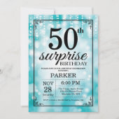 Invitation surprise 50e anniversaire Parties scint (Devant)