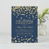 Invitation Surprise 50e anniversaire Parties scintillant d'or (Debout devant)