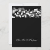 Invitation Surprise 50e anniversaire Silver Hollywood Glam (Dos)