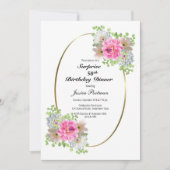 Invitation Surprise 50e dîner d'or rose (Devant)