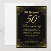 Invitation Surprise 50th Wedding Anniversary (Devant / Derrière)