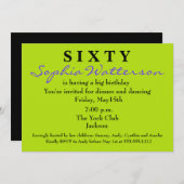 Invitation surprise 60e anniversaire (Devant / Derrière)