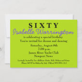 Invitation surprise 60e anniversaire (Devant)