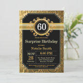 Invitation surprise 60e anniversaire Black and Gol (Debout devant)