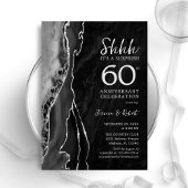 Invitation Surprise 60e anniversaire Black Silver