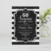 Invitation Surprise 60e anniversaire - Black White Silver (Debout devant)