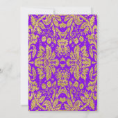 Invitation Surprise 60e anniversaire - Blanc Gold violet (Dos)