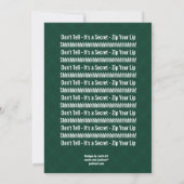 Invitation SURPRISE 60e anniversaire Forêt moderne Vert F002 (Dos)