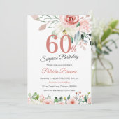Invitation Surprise 60e anniversaire pour femmes (Debout devant)