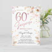 Invitation Surprise 60e anniversaire Rose de fête Gold Girl F (Debout devant)