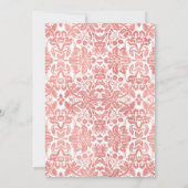 Invitation Surprise 60e fête d'anniversaire - Rose Gold White (Dos)