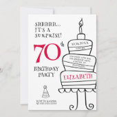 Invitation Surprise 70e anniversaire (Devant)