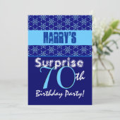 Invitation SURPRISE 70e anniversaire Blue Stars W1430 (Debout devant)
