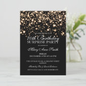 Invitation Surprise 70e anniversaire de fête Gold Midnight Gl (Debout devant)