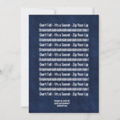 Invitation SURPRISE 70e anniversaire Moderne Royal Blue R604 (Dos)