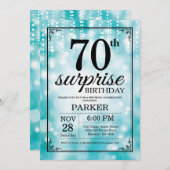 Invitation surprise 70e anniversaire Parties scint (Devant / Derrière)