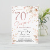 Invitation Surprise 70e anniversaire Rose de fête Gold Girl F (Debout devant)