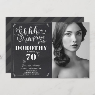Invitation surprise 70e anniversaire Vintage surpr