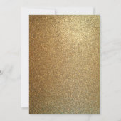 Invitation Surprise 70e fête d'anniversaire Black & Gold (Dos)