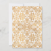 Invitation Surprise 70e fête d'anniversaire - Gold White (Dos)