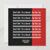 Invitation SURPRISE 80e année Anniversaire de la fête Red Sta (Dos)