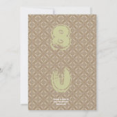 Invitation SURPRISE 80e anniversaire Numéros verticaux modern (Dos)