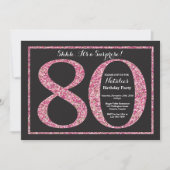Invitation surprise 80e anniversaire Parties scint (Devant)