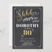 Invitation surprise 80e anniversaire Vintage surpr (Devant)