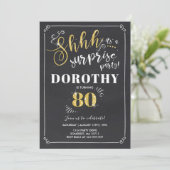 Invitation surprise 80e anniversaire Vintage surpr (Debout devant)