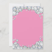 Invitation Surprise 90e anniversaire Diamant rose et argent (Dos)