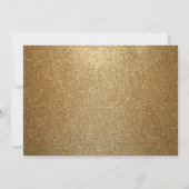 Invitation Surprise 90e anniversaire fête Noir & Or (Dos)