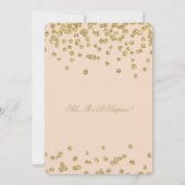 Invitation Surprise 90e anniversaire Gold Parties scintillant (Dos)