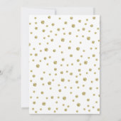 Invitation Surprise 90e fête d'anniversaire - Gold White (Dos)