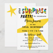 INVITATION SURPRISE ANNIVERSAIRE ANNIVERSAIRE ANNIVERSAIRE N' (Devant / Derrière)