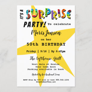 INVITATION SURPRISE ANNIVERSAIRE ANNIVERSAIRE ANNIVERSAIRE N'