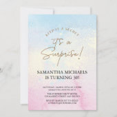 Invitation Surprise Anniversaire coloré (Devant)