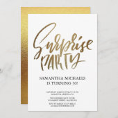 Invitation Surprise Anniversaire coloré (Devant / Derrière)