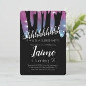 Invitation Surprise Anniversaire Faux Parties scintillant Ros (Debout devant)