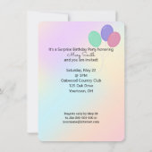 Invitation Surprise Anniversaire Fête Bengale chat en boîte (Dos)