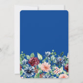 Invitation Surprise Anniversaire Marine Blue Burgundy Party (Dos)