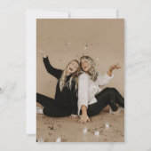 Invitation Surprise Anniversaire N'importe quel âge Noir mode (Dos)