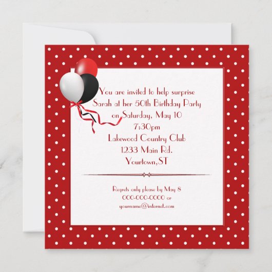 Invitation Surprise Birday Party (Dos)