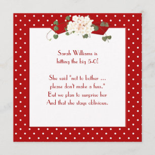 Invitation Surprise Birday Party