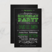 Invitation Surprise Birthday Party (Devant / Derrière)