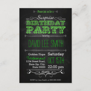 Invitation Surprise Birthday Party