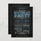 Invitation Surprise Birthday Party (Devant / Derrière)