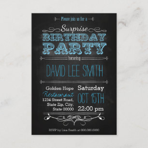 Invitation Surprise Birthday Party